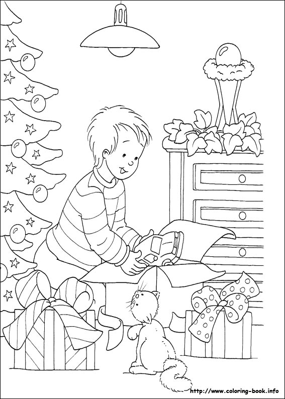 Christmas coloring picture