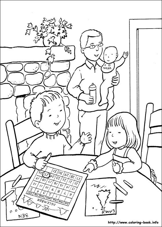 Christmas coloring picture