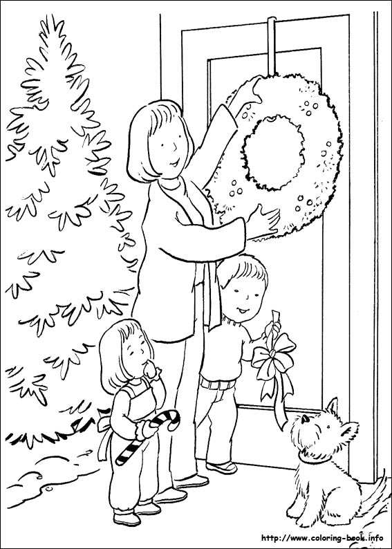 Christmas coloring picture