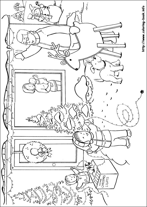 Christmas coloring picture