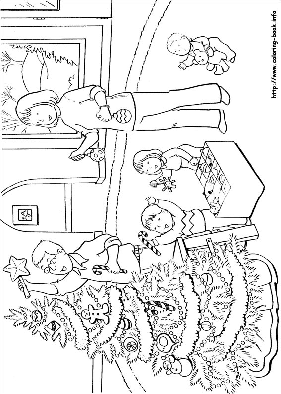 Christmas coloring picture