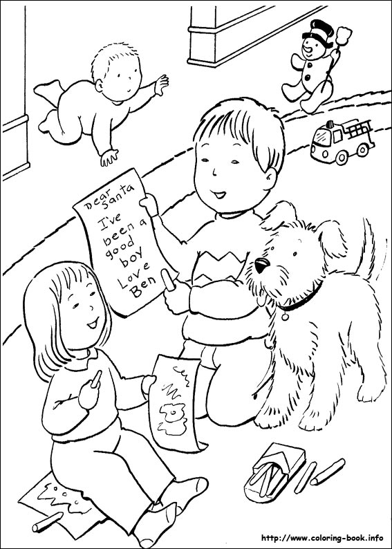 Christmas coloring picture