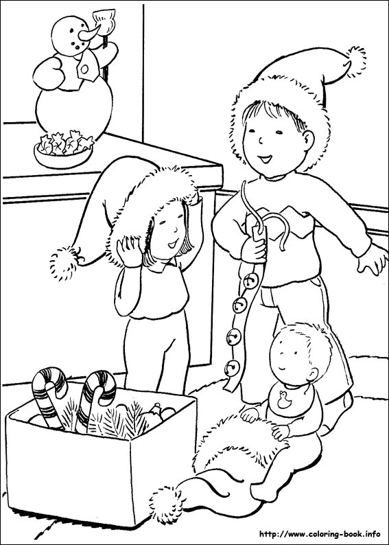 Christmas coloring picture