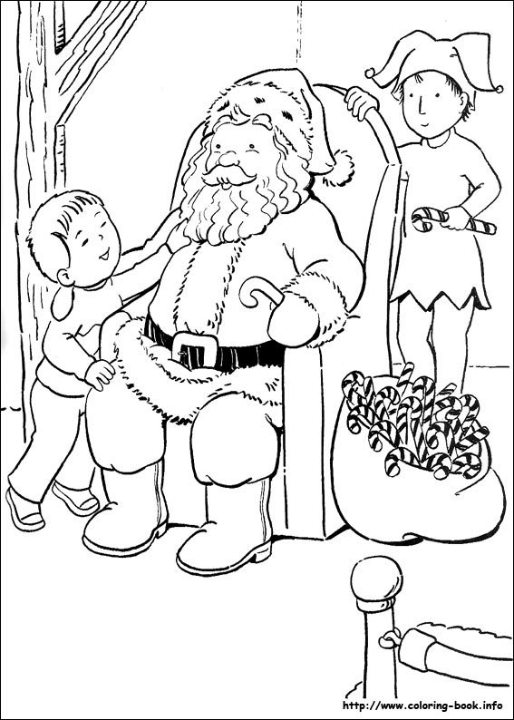 Christmas coloring picture