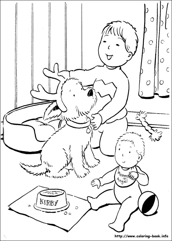 Christmas coloring picture