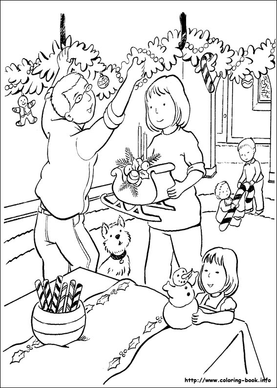 Christmas coloring picture