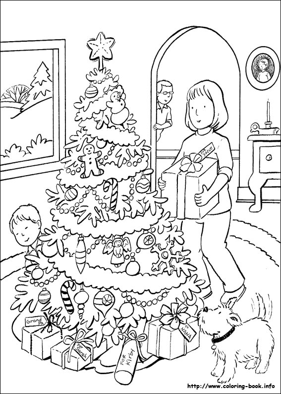 Christmas coloring picture