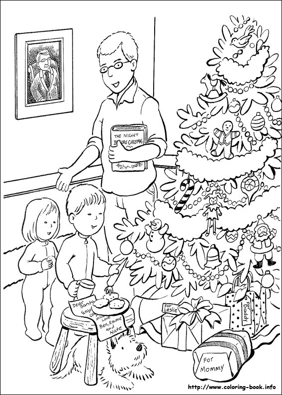 Christmas coloring picture