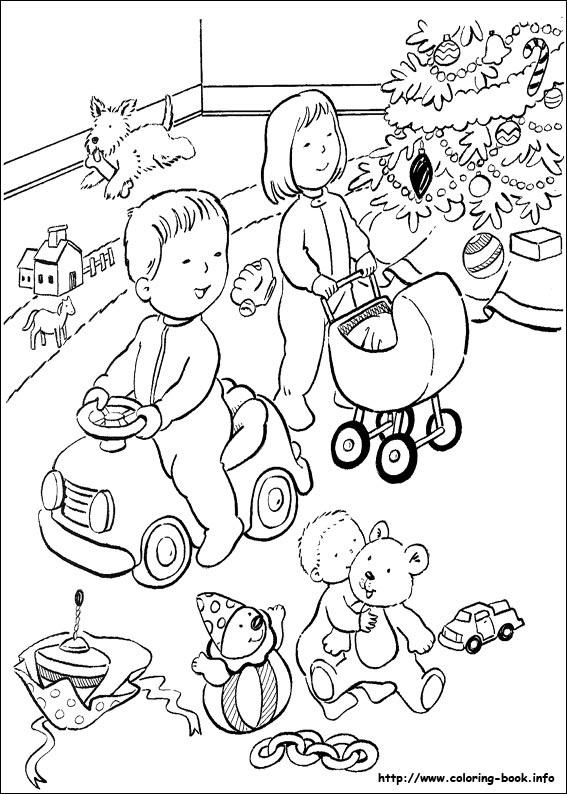 Christmas coloring picture