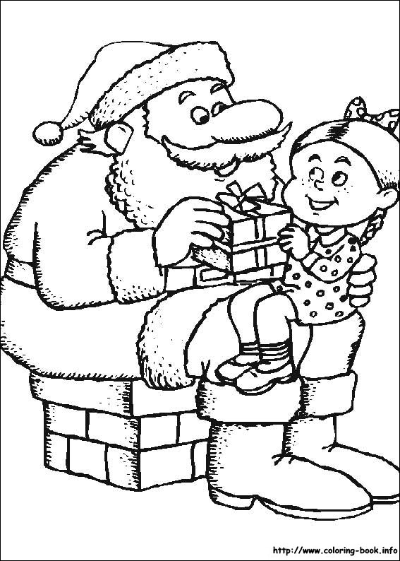 Christmas coloring picture