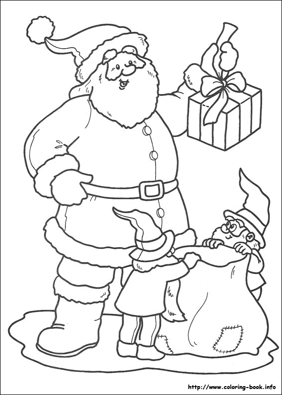 Christmas coloring picture