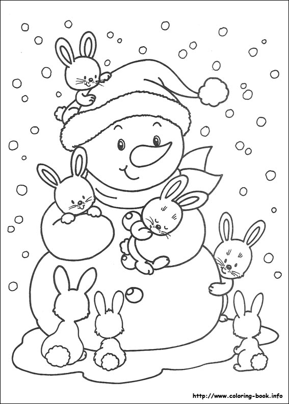 Christmas coloring picture