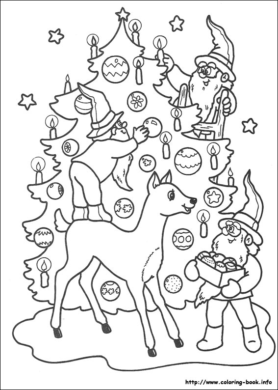 Christmas coloring picture