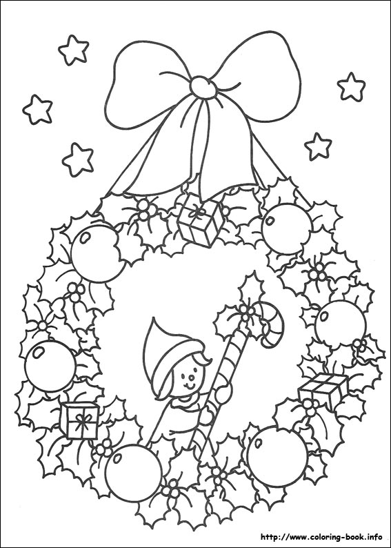 Christmas coloring picture