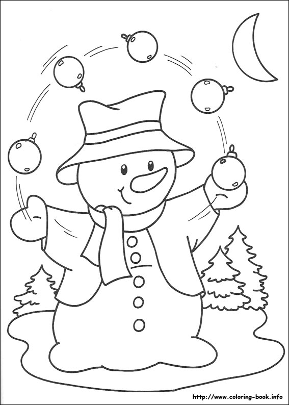 Christmas coloring picture