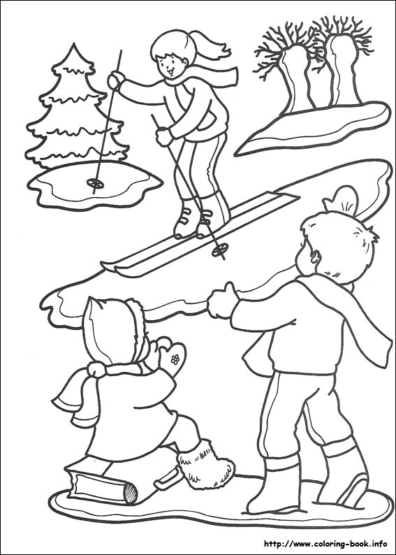 Christmas coloring picture