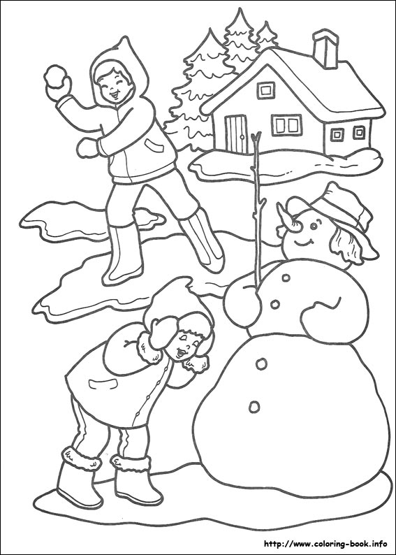 Christmas coloring picture