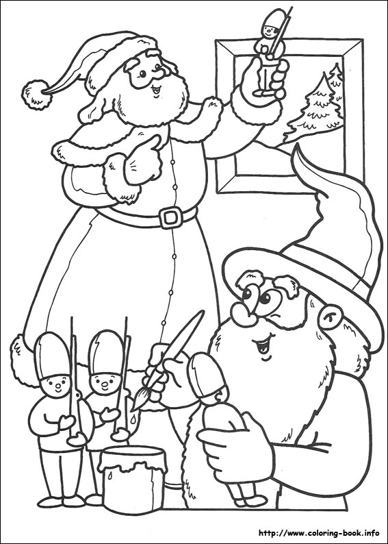 Christmas coloring picture