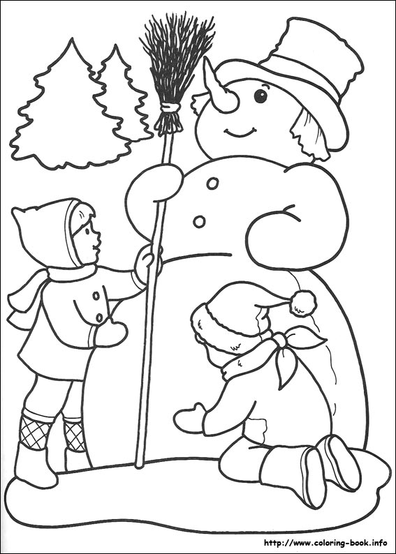 Christmas coloring picture