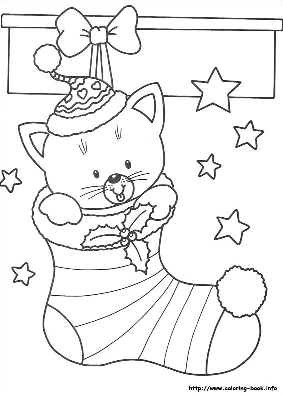 Christmas coloring picture