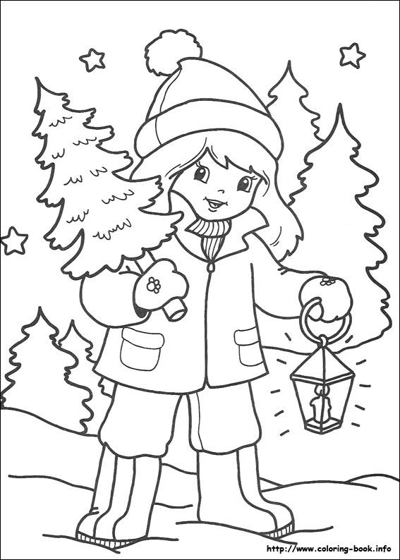 Christmas coloring picture