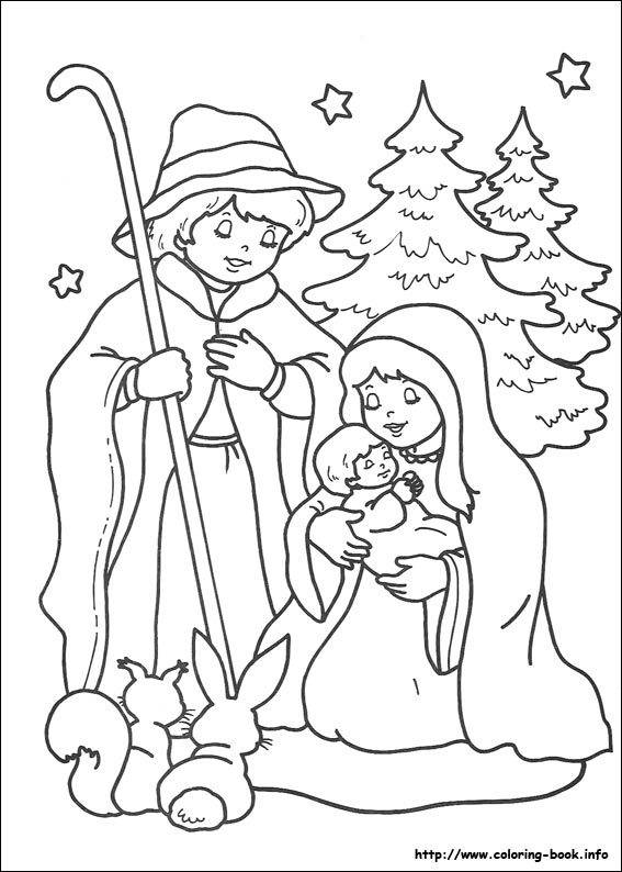 Christmas coloring picture