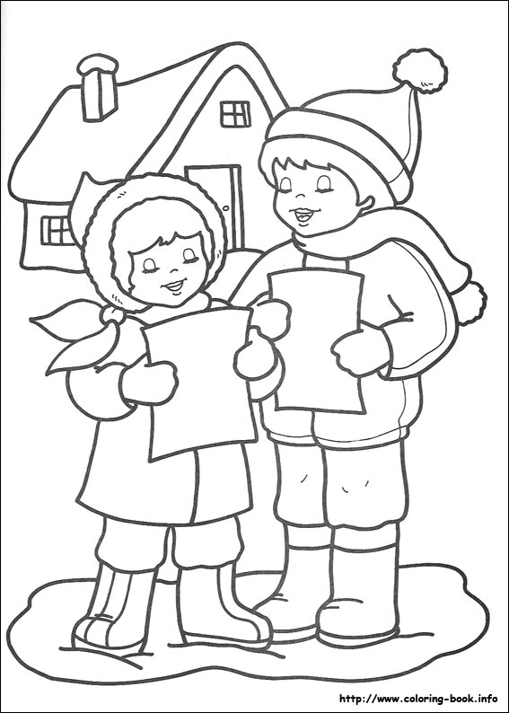 Christmas coloring picture