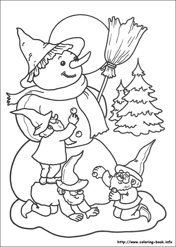 Christmas coloring picture