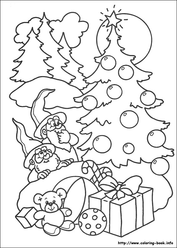 Christmas coloring picture