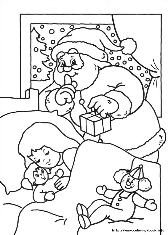 Christmas coloring picture