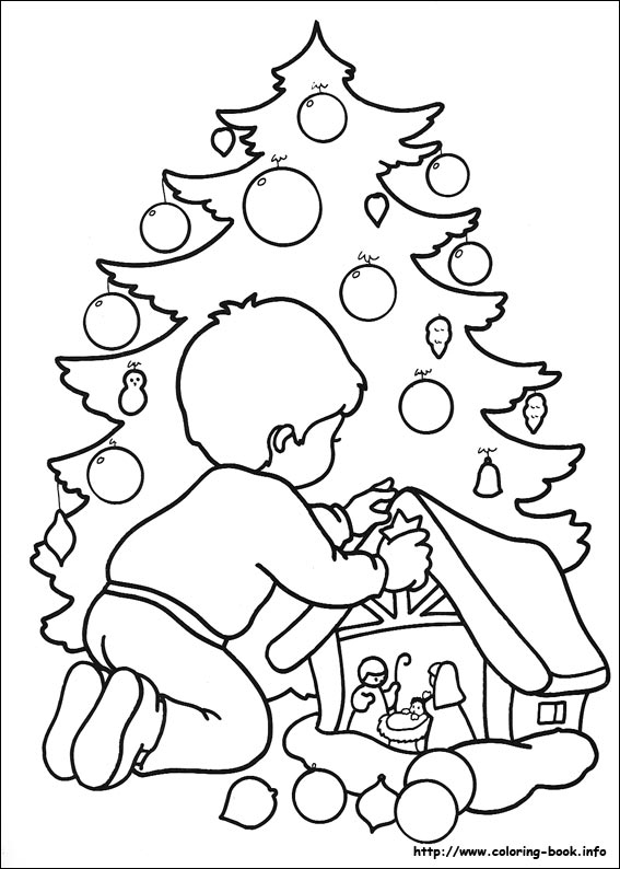 Christmas coloring picture