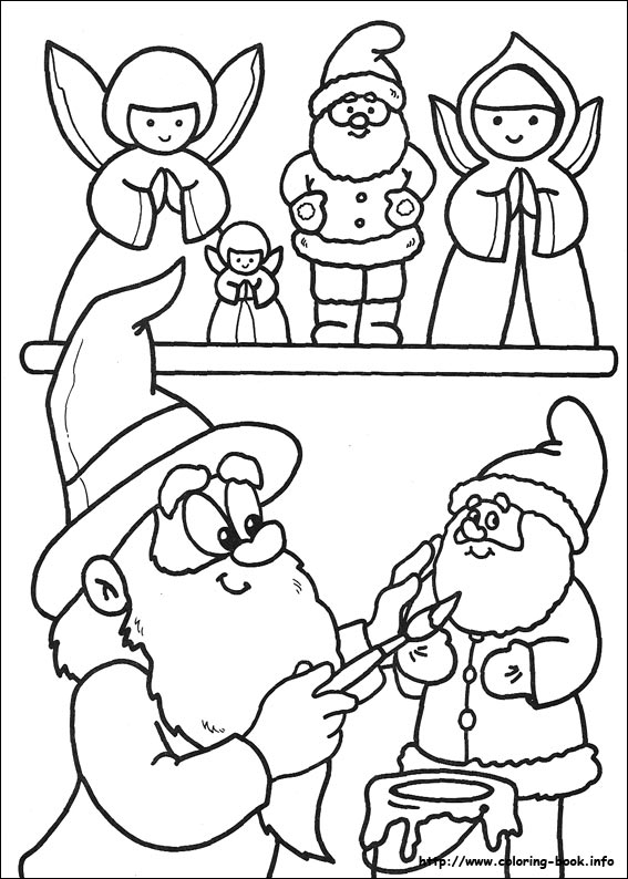 Christmas coloring picture