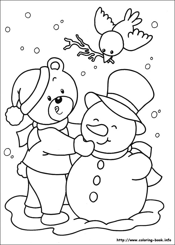 Christmas coloring picture