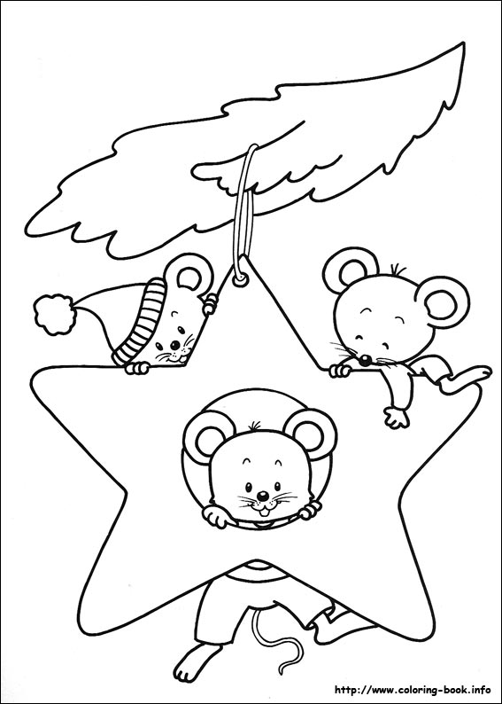 Christmas coloring picture