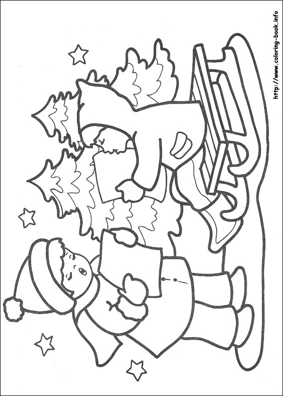 Christmas coloring picture