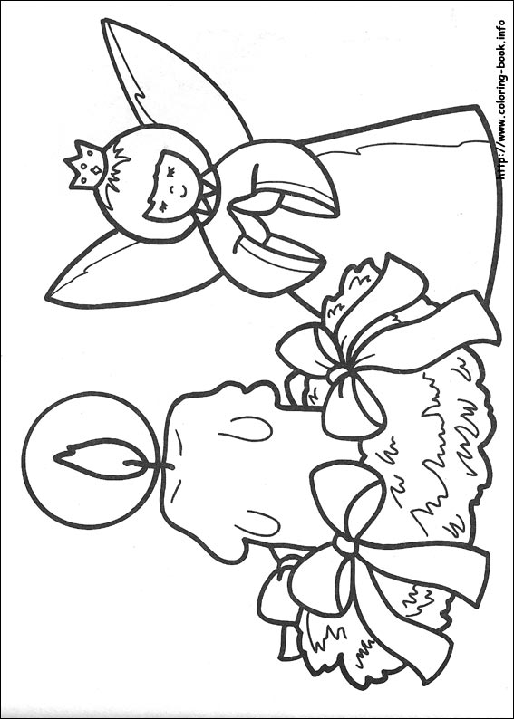 Christmas coloring picture