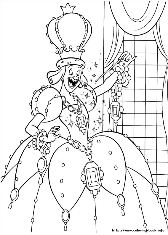 Cinderella coloring picture