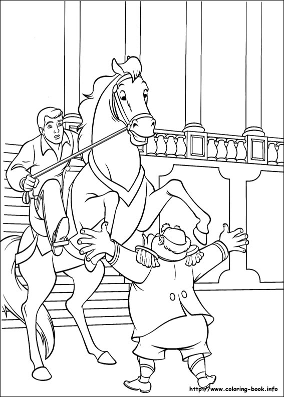 Cinderella coloring picture