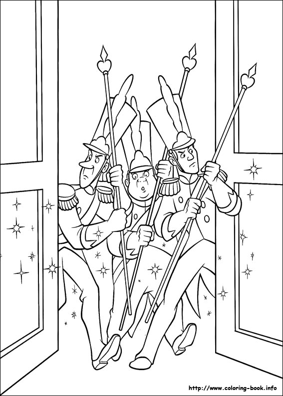 Cinderella coloring picture