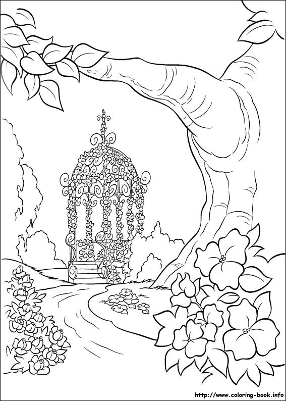 Cinderella coloring picture