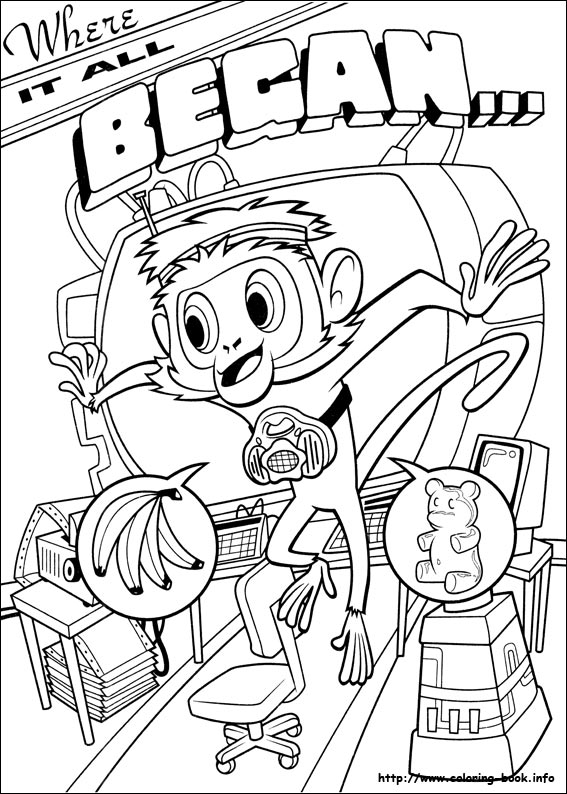 Cloudy with a chance of meatballs coloring picture