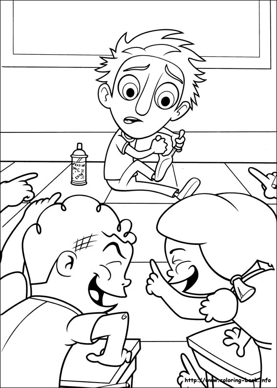 Cloudy with a chance of meatballs coloring picture