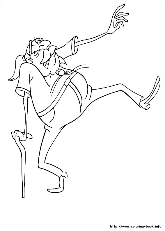 Curious George coloring picture