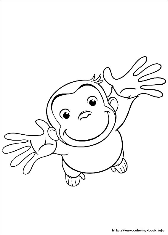 Curious George coloring picture