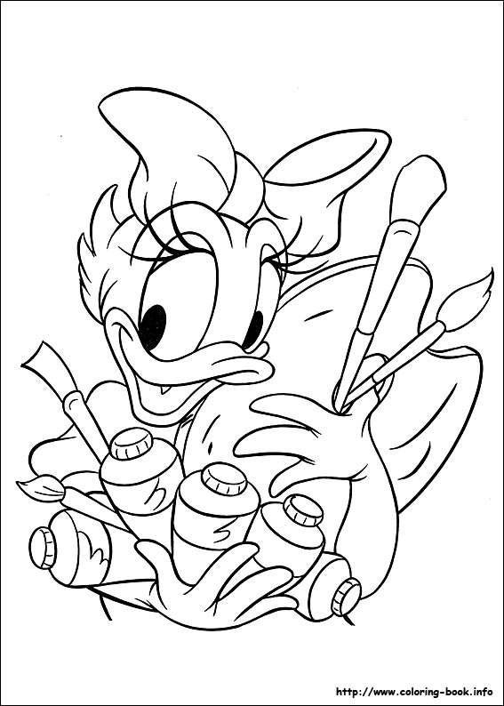 Daisy coloring picture