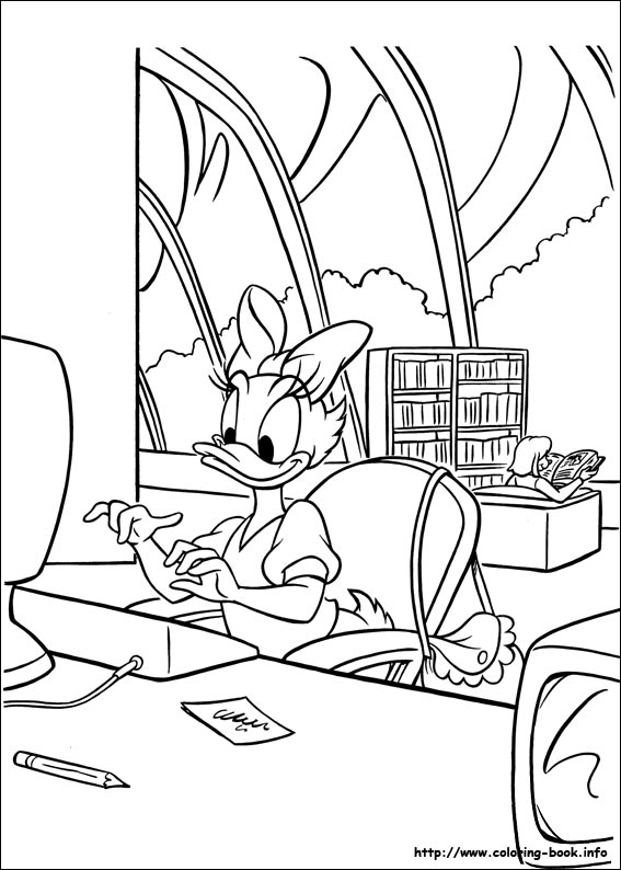 Daisy coloring picture