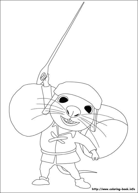 The tale of Despereaux coloring picture