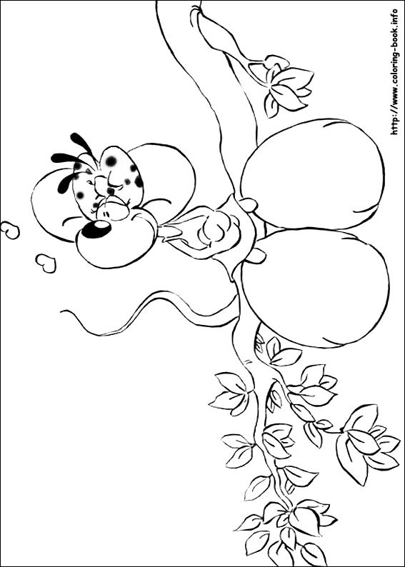 Diddl coloring picture