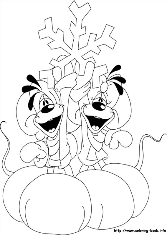 Diddl coloring picture