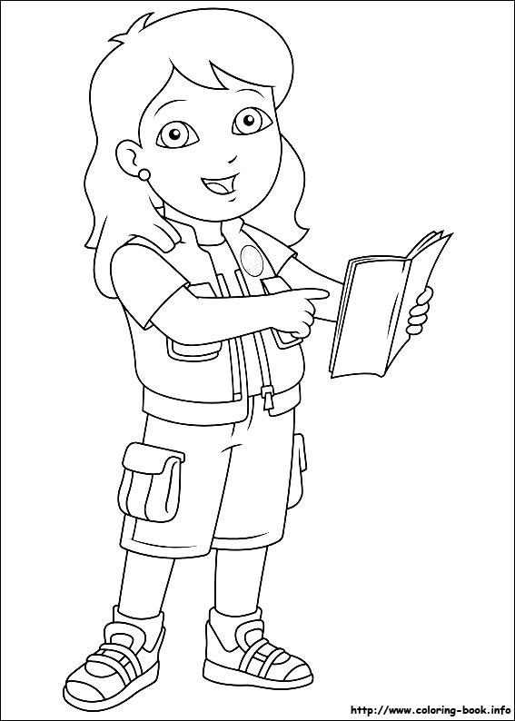 Go, Diego, go! coloring picture